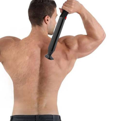 USB rechargeable back hair trimmer for men, adjustable back shaver 1