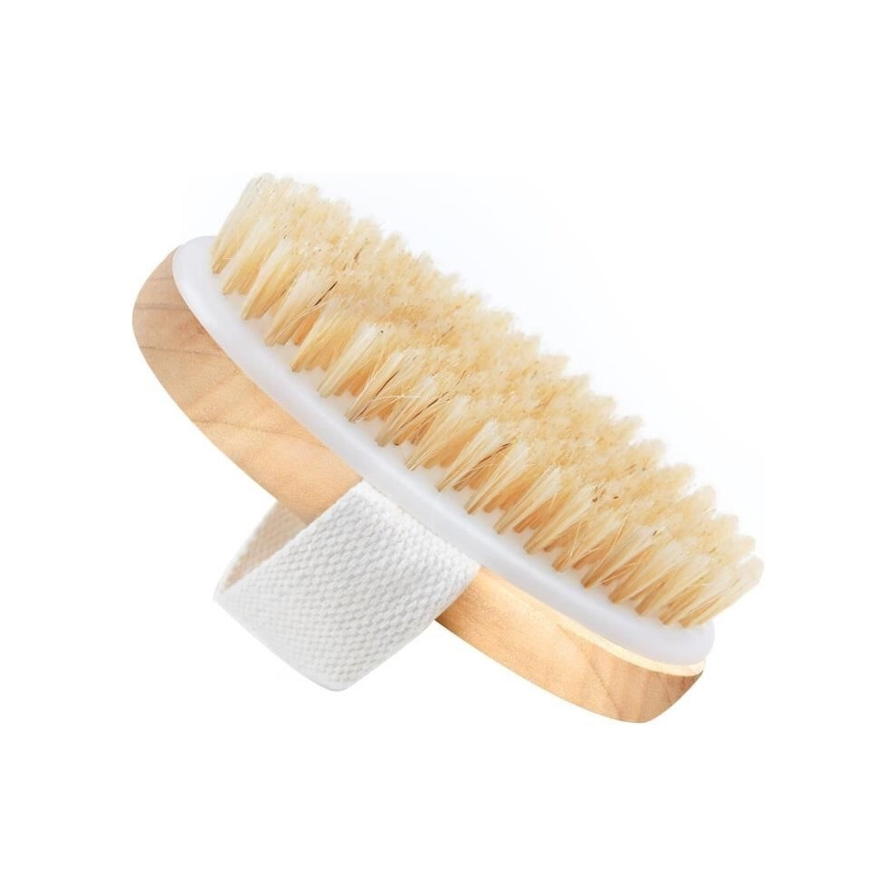 Aihontai Dry Body Brush, Physical Exfoliating Massage, Anti-Cellulite, For Lymphatic Drainage, With Ergonomic Handle