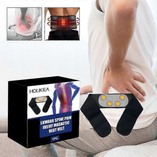 Magnetic Back Support Belt Breathable Lower Back Brace Pain Relief Adjustable Self-Warming Comfort Lumbar Support Back Brace