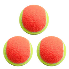 Kids Tennis Balls Soft Elastic Low Level Pressureless Mass Training Tool Outdoor Teens Beginners Pack of 3 Ref: 3007