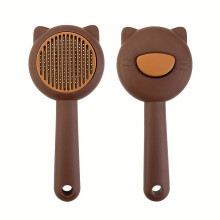 1pc Soft PP Cat Bath & Massage Brush | Self-Cleaning Pet Grooming Comb for Shedding,Cat Grooming