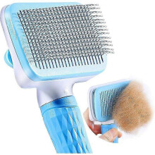 Self-Cleaning Pet Brush for Dogs and Cats Efficiently Removes Up to 95% of Dead Hair and Dander Ideal for Short-haired Animals