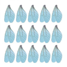 50 Pieces Handcrafted Artificial Dragonfly Wings Decorative Fabric Artwork for Decorating