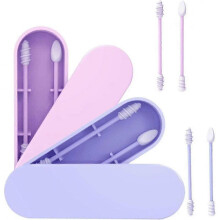 Reusable Silicone Cotton Swabs Washable Ear Care Tools for Cleaning and Makeup Removal Eco-Friendly