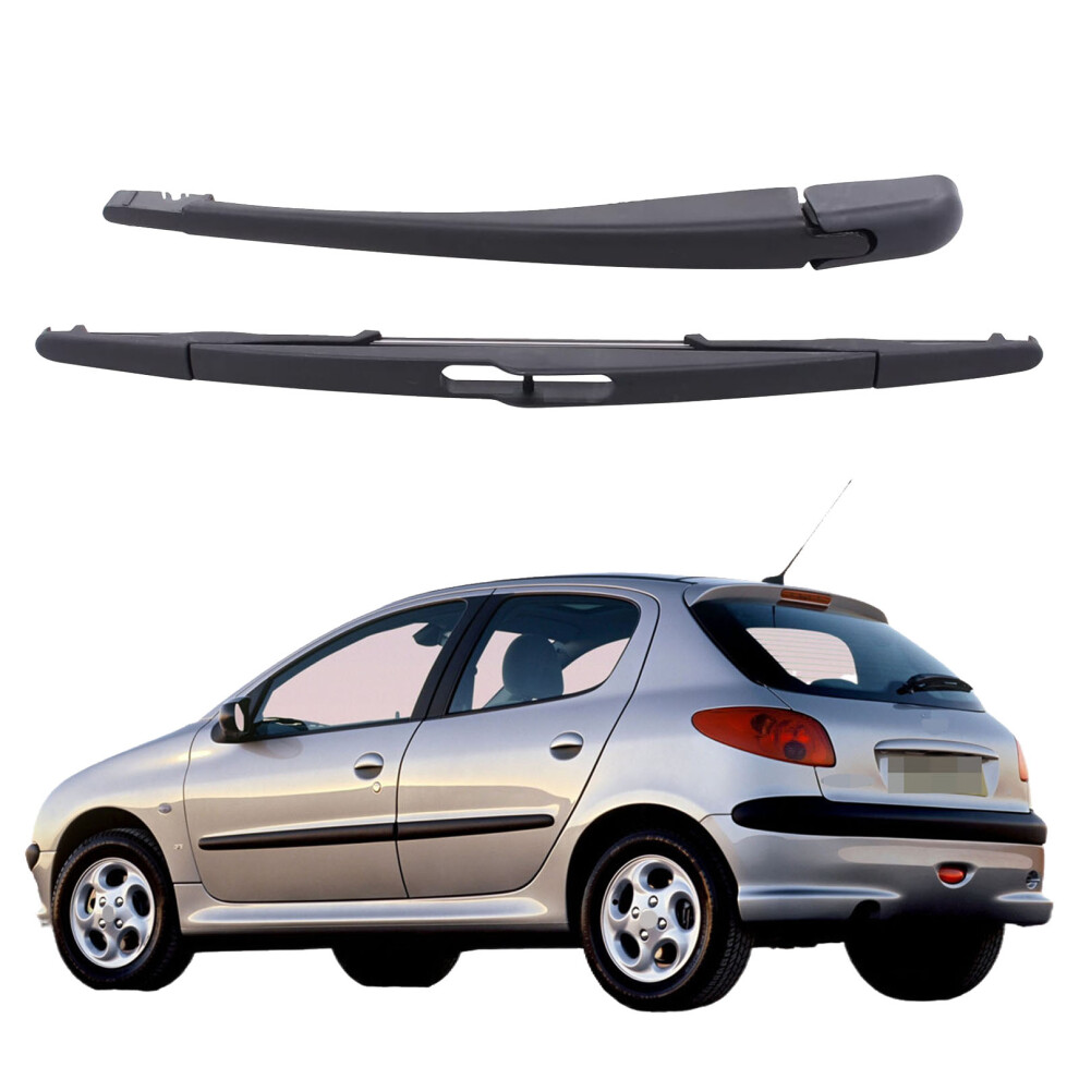 14" Rear Windshield Windscreen Washer Wiper Arm Blade Set For Peugeot 206 206 1998-2012 Car Accessories Accsesories 6935158903177