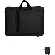 (Black) Portable A3 Art Portfolio Case with Handle - 8K Sketch Pad Storage Bag for Drawing Board & Art Supplies