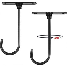 2-Piece Metal Banana Holder for Under-Cabinet Use Retains Freshness and Reduces Bruises