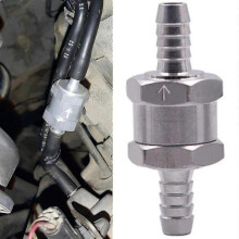 Fuel Non Return Check Valve 6/8/10/12mm Aluminium Alloy Petrol Diesel Water Fuel Line One Way for Peugeot Renault-6MM