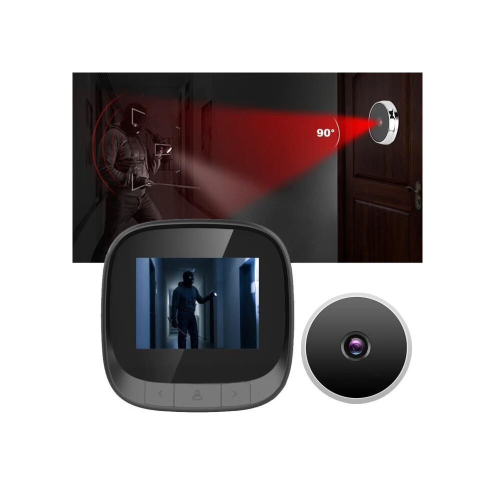Gototop 2.4In Infrared Smart Visual Door Viewer Digital Video Peephole Security Eye Camera 9400448105748