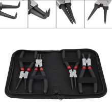 4 Pcs 7 Inch Chrome Vanadium Steel Internal and External Circlip Pliers Set - ZJCHAO