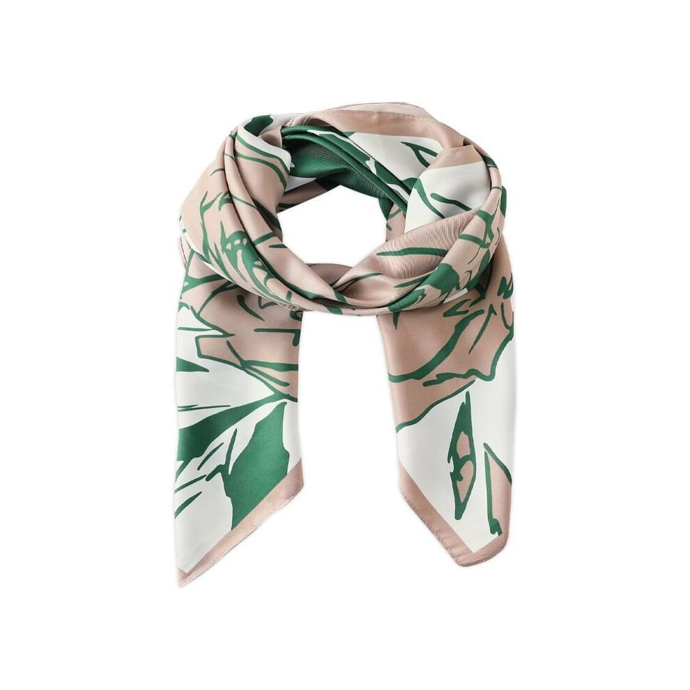 Foulards en soie pour femmes, foulard carré 90 x 90 cm, imprimé rose artistique, foulards légers, bandanas, petit foulard pour cheveux