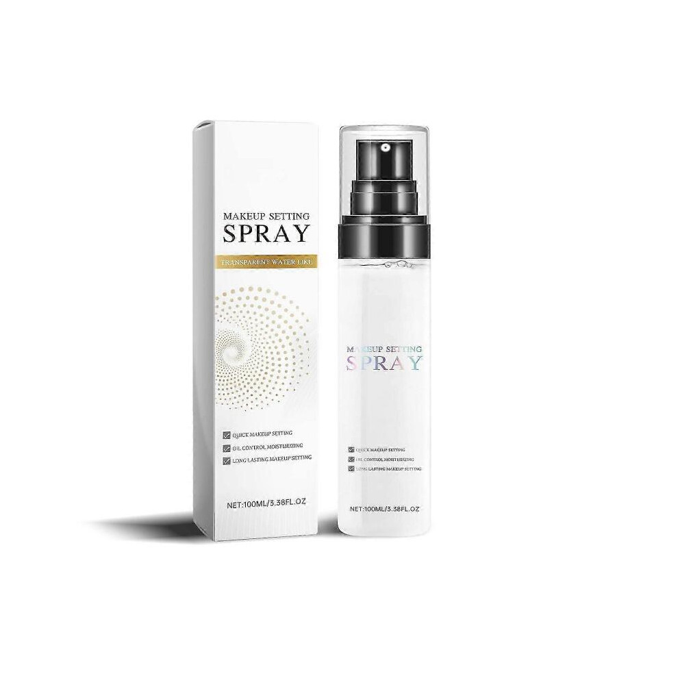 (transparent)Makeup Setting Spray Shimmer Glow Finish Hydrating Illuminating Finishing Spray for face Lightweight Long Lasting,Moisturizing