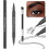 (Black)Natural Brow Eyebrow Pen, New 2-In-1 Dual-Ended Microblading Eyebrow Pencil, with Micro-Fork-Tip and Precise Brush-Tip 2