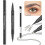 (Brown)Natural Brow Eyebrow Pen, New 2-In-1 Dual-Ended Microblading Eyebrow Pencil, with Micro-Fork-Tip and Precise Brush-Tip 2