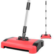Lightweight Manual Floor & Carpet Sweeper for Under Furniture Efficient Pickup of Pet Hair, Dust & Debris Non-Electric Speedsweep Cleaner