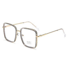 (Gray) Big Frame Square Glasses