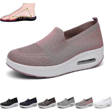 (EUR38,Pink)Women's Orthopedic Sneakers, Mesh Up Stretch Platform Sneakers, Comfortable Casual Fashion Sneaker Walking Shoes (black,7.5) Tw