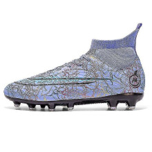 (42, purple) Mens Soccer Shoes Non-slip Soccer Shoes Cleats Grass Soccer Sneakers Yj068