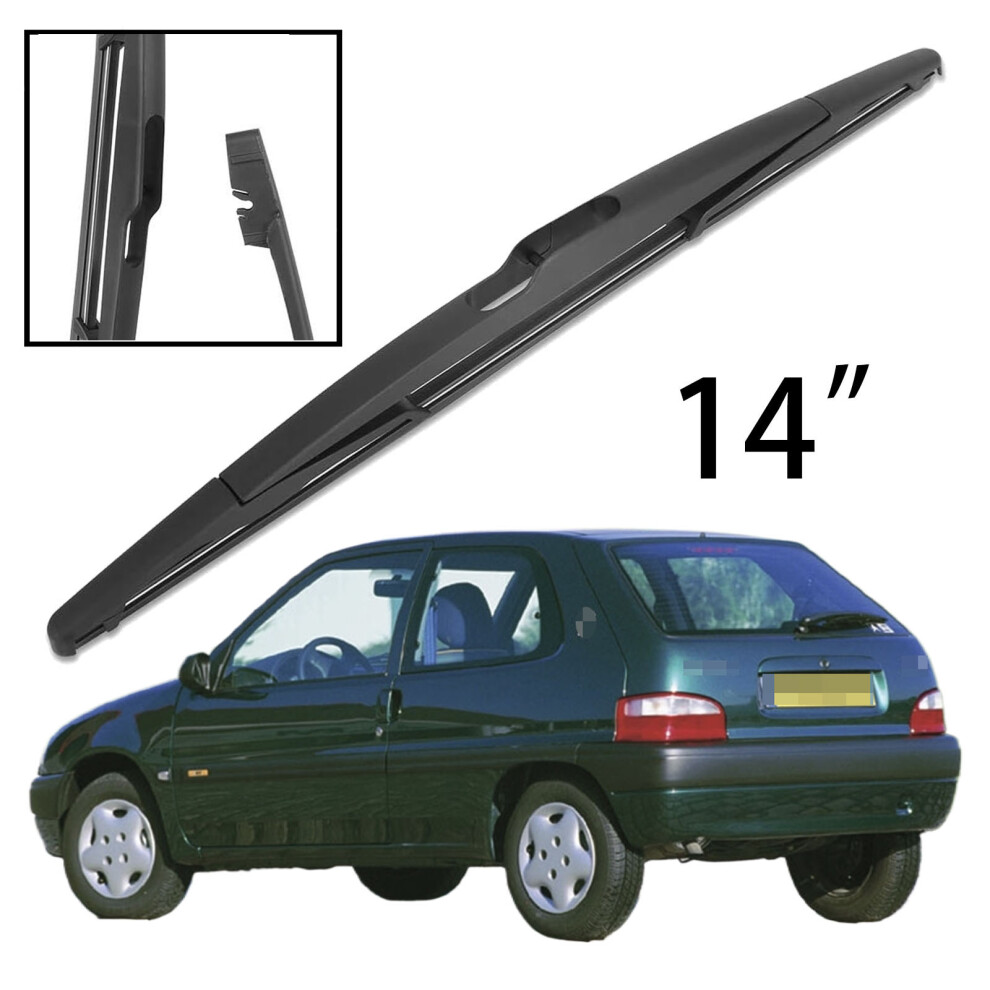14" Rear Windshield Windscreen Washer Wiper Blade For Citroen Saxo 1999-2003 Car Accessories Accsesories 6935158904839