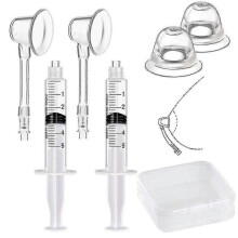 Inverted Nipple Puller 2 Pc Nipple Aspirator Corrector Women Nipple Suckers for Flat Nipples