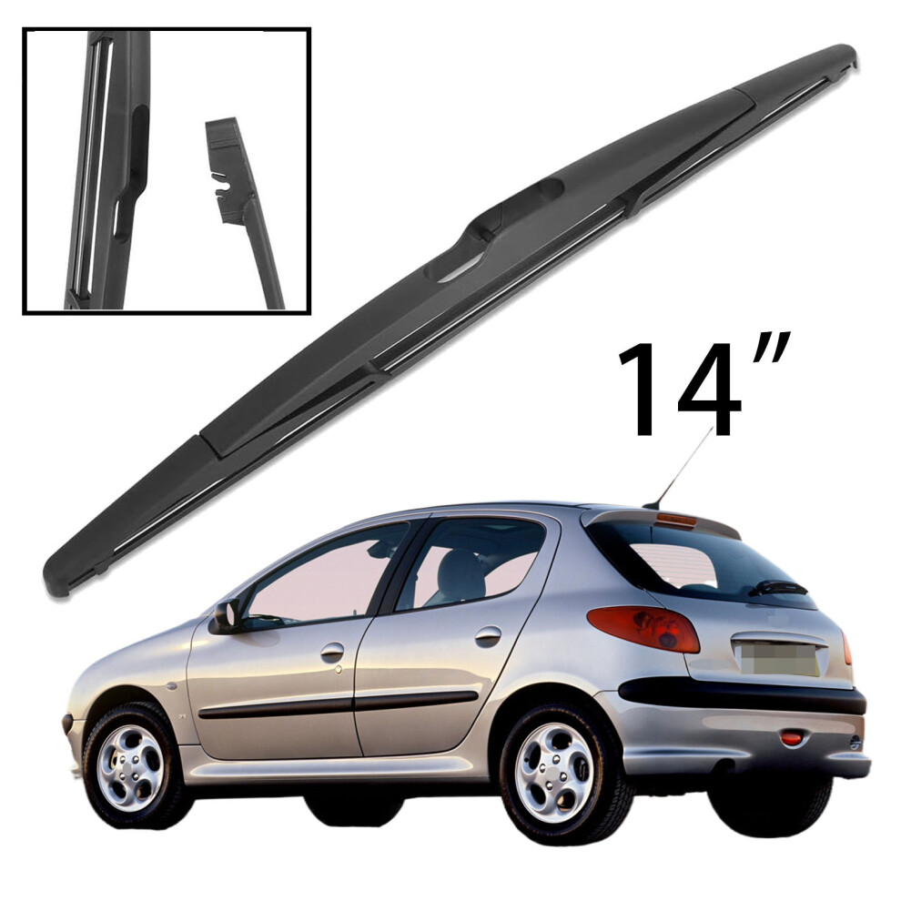 14" Rear Windshield Windscreen Washer Wiper Blade For Peugeot 206 206 1998-2012 Car Accessories Accsesories 6935158905904