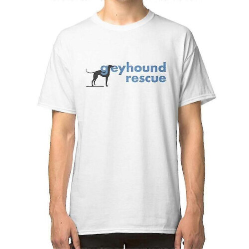 (XL, white) Greyhound Rescue Logo T-shirt