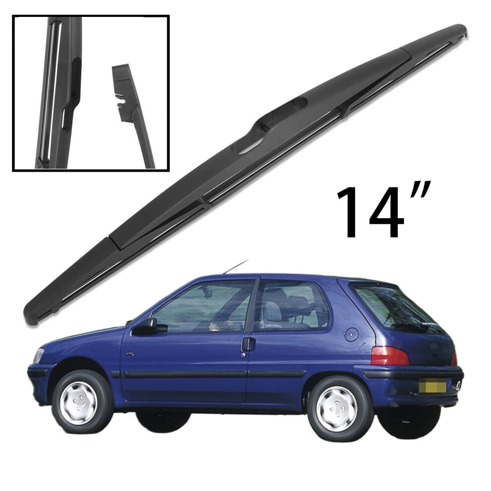 14" Rear Windshield Windscreen Washer Wiper Blade For Peugeot 106 1991-2003 Car Accessories Accsesories 6935158904211