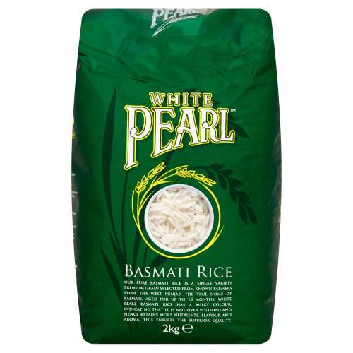 White Pearl Basmati Rice 2kg (Pack of 4) 1