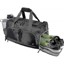 (Black)Ultimate Gym Bag 2.0: The Durable Crowdsource Designed Duffel Bag with 10 Optimal Compartments Including Water Resistant Pouch-Good
