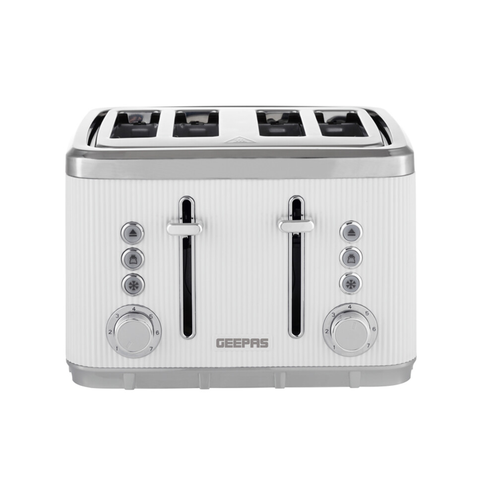 Geepas Unisex White Arcus Collection Slice Toaster With 7 Browning Levels 1860W In Size 4 - Image 3