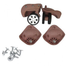 (Rose gold large) 2pcs A79 Trolley Caster Replacement Suitcase Luggage Box Wheels With Screws
