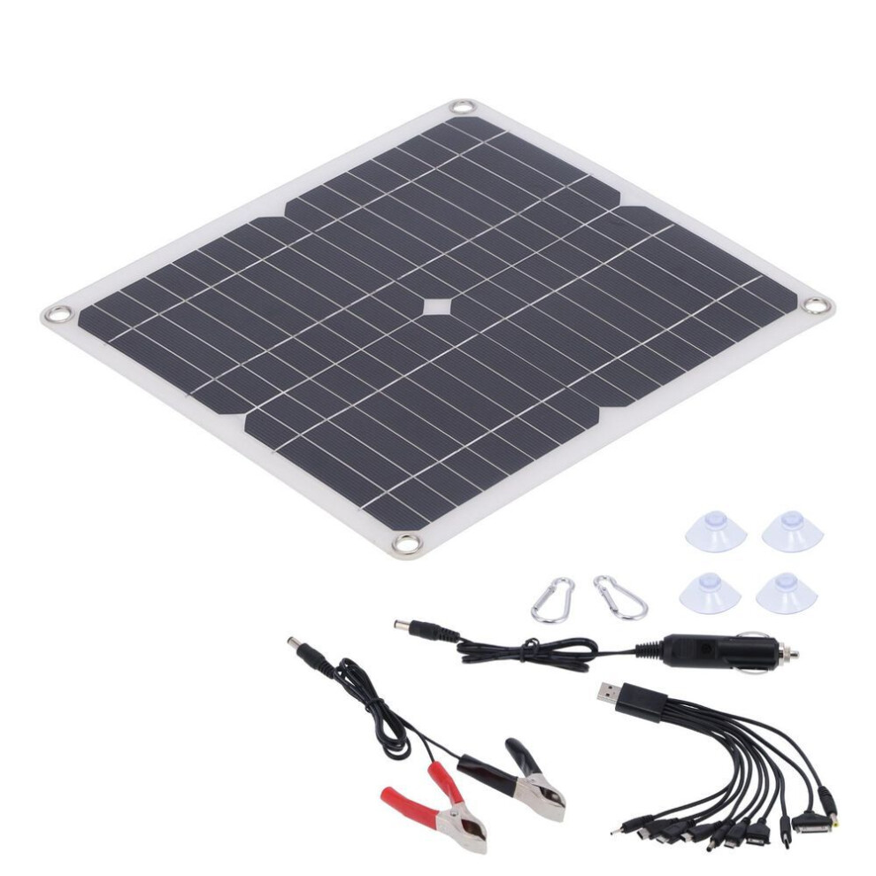 15w 18v Solar Panel Solar Cell Panel Charger Board For Indoor Outdoor Car Boats Supplies