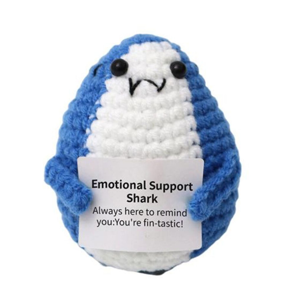 (I) Crochet Positive Mushroom With Card Emotional Support Handmade Knitting Potted Sunflower French