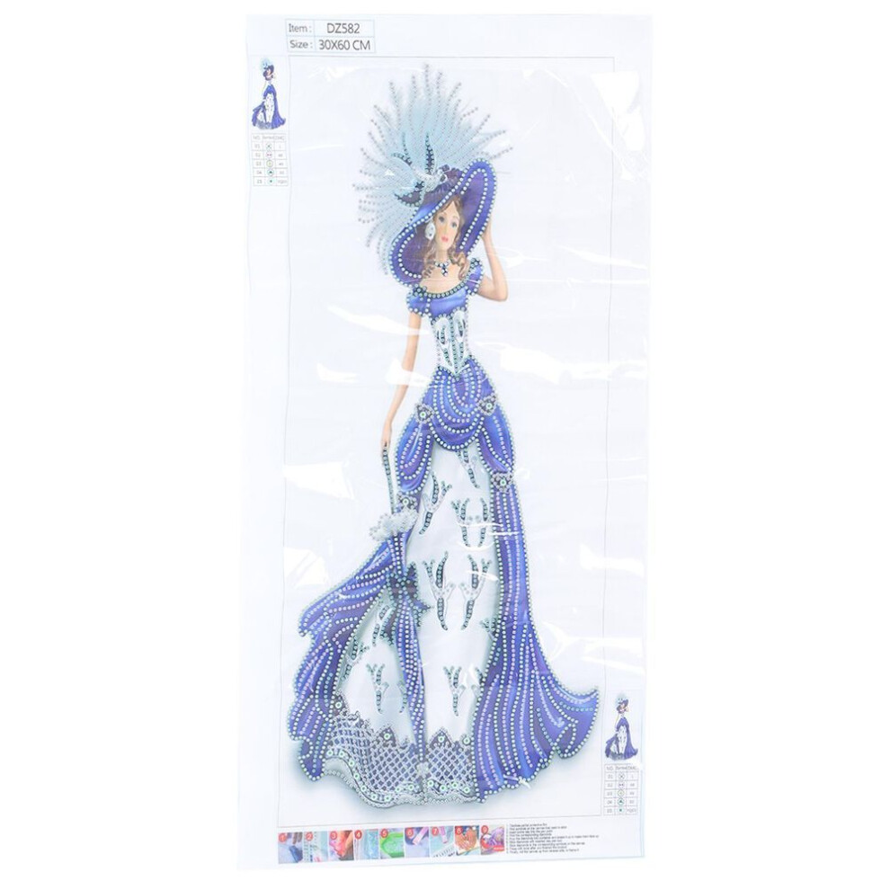 Diy Rhinestones Painting Elegant Lady Pattern Crystal Painting Embroidery Picture Decoration