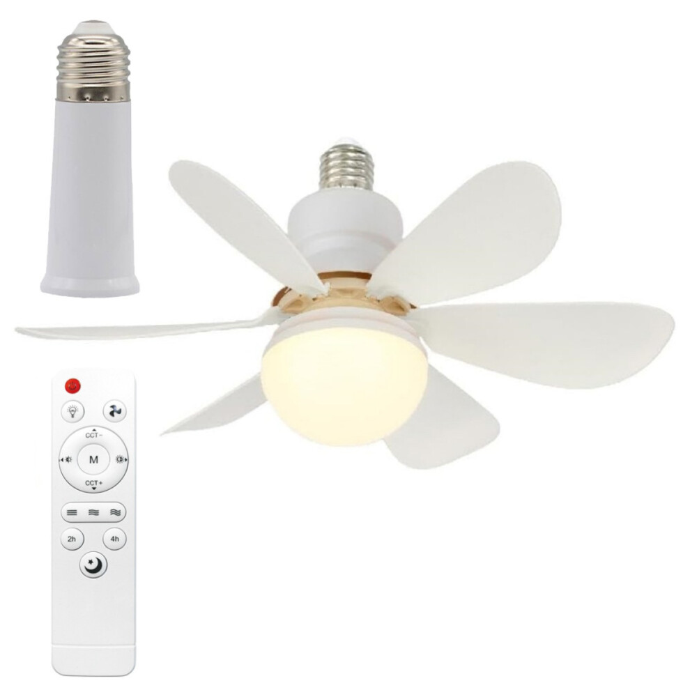 New 16.5" Smart Ceiling Fan with Light - E27 Base, 30W, Ultra-Quiet, for Bedroom/Dining Room-image-OPC-PJ7F9Y9-NEW