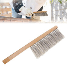 2 Pcs Gentle Bee Brushing Dual-Row Bristle Bee Brush with Solid Wood Handle - Beekeeping Tool for Safe Hive Handling