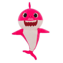 Lindo tiburón de peluche que canta y brilla, muñeco de juguete para la hora de dormir del bebé.
