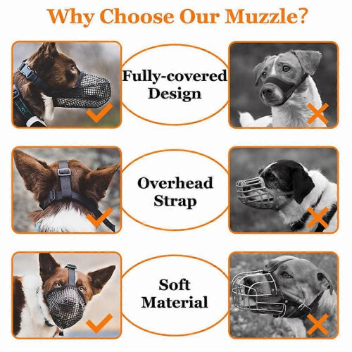 Breathable Anti-Biting Chewing Licking Pet Muzzle Dog Muzzle Anti-lick 2