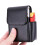 Cigarette Case With Pu Leather, Flip Lighter Bag, Business Card Caseblack 1