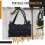 Working Tool Bag Roll Tool Roll Multi-Purpose Tool Roll Up Bag Wrench Roll Pouch Hanging Tool Zipper Carrier Tote 4