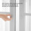 Cabinet Door Knobs, Furniture Pull Handle, 8pcs Self Adhesive Knobs No Drilling Mirror Cabinet Handles Drawer Knobs Transparent 4