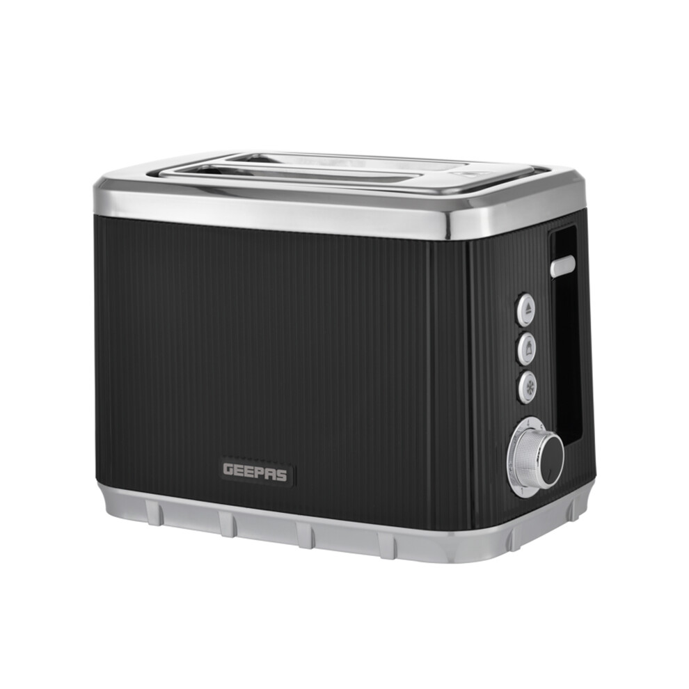 Geepas 2-Slice Toaster - Black - Stainless Steel - Image 4