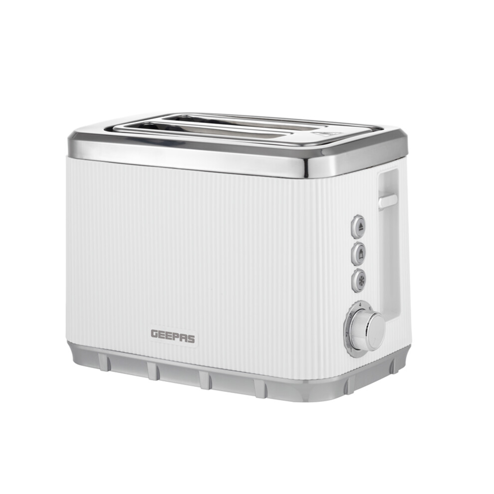 B&Q - Arcus 2 Slice Toaster 7 Browning Levels Cancel Defrost ReheatWhite - Image 3