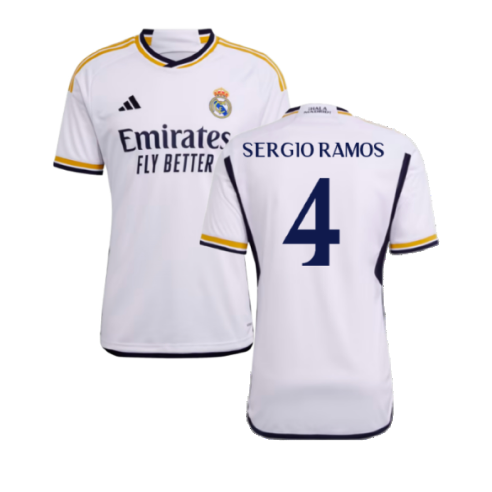 Adidas (Xxl) 2023-2024 Real Madrid Home Shirt (Sergio Ramos 4)