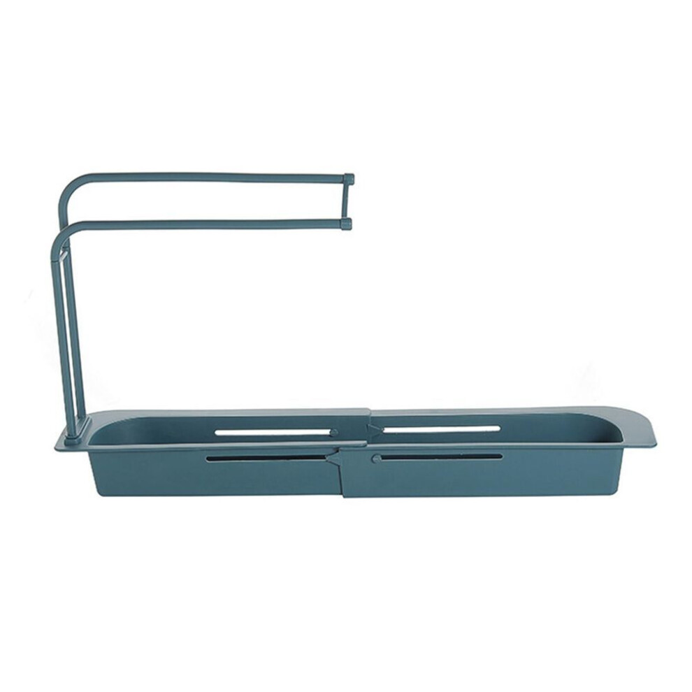 Sink Faucet Drain Rack Expandable Double Layer Large Capacity Sink Dishcloth Drainer Rack For