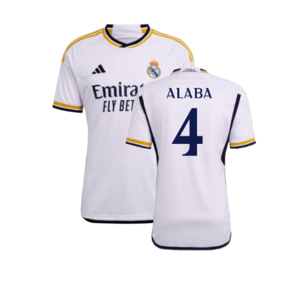Adidas (Xxl) 2023-2024 Real Madrid Home Shirt (Alaba 4)