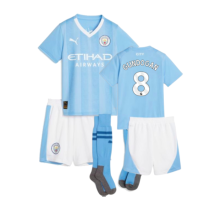 (4-5 Years) 2023-2024 Man City Home Mini Kit (GUNDOGAN 8)