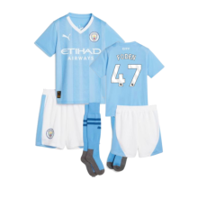 (3-4 Years) 2023-2024 Man City Home Mini Kit (FODEN 47)
