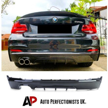 For BMW 2 Series F22 F23 Black Diffuser Lip Valance Bumper Body Kit 13-21