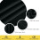 (BLACK, 90" Width x 90" Drop) Thermal Blackout Eyelet Ring Top Curtains Pair + Tie Back 5